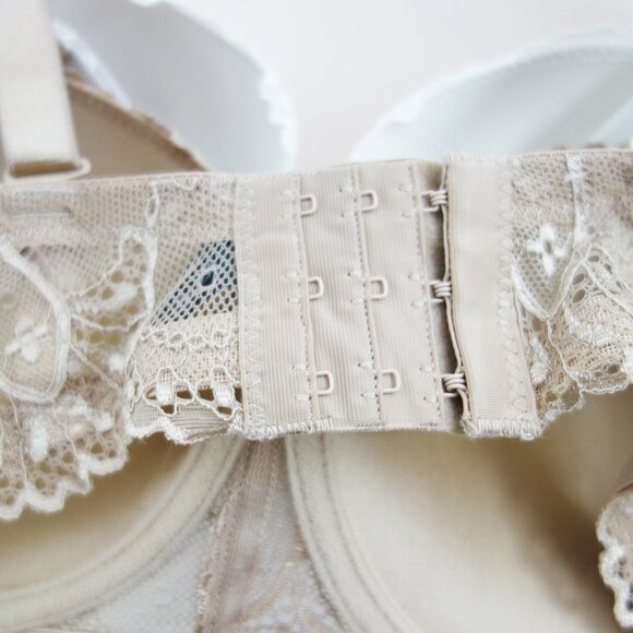 Rene Rofe 3-Pack Push up Bras Blush Pink White Tan Lace Multiway (36D) NWT! - Picture 12 of 13